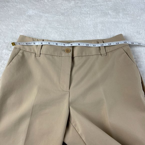 Talbots Pants Womens 4 Tan Heritage British Khaki Trouser Straight Career Office - Picture 6 of 13